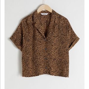 “And other stories” button down printed top